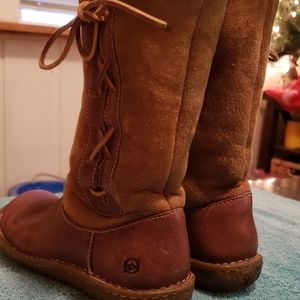 Leather born boots size 7